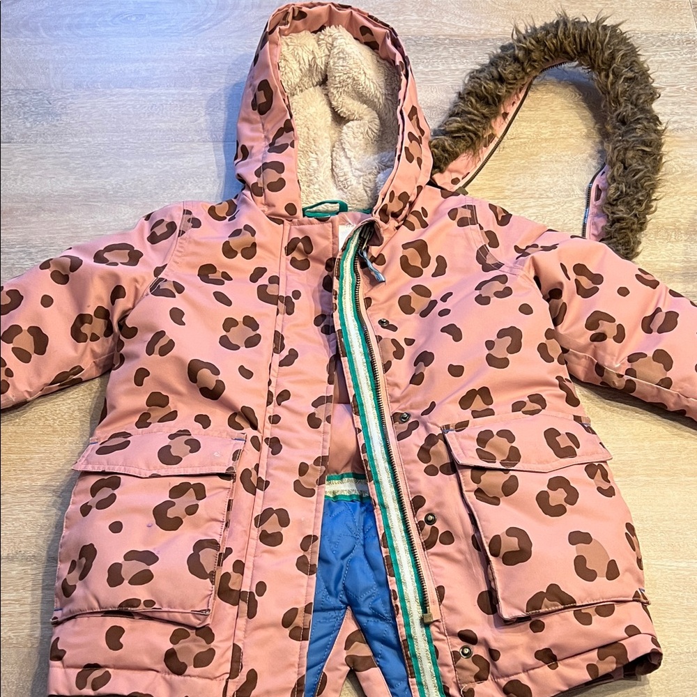 mini Boden girls 4/5 parka jacket GUC
